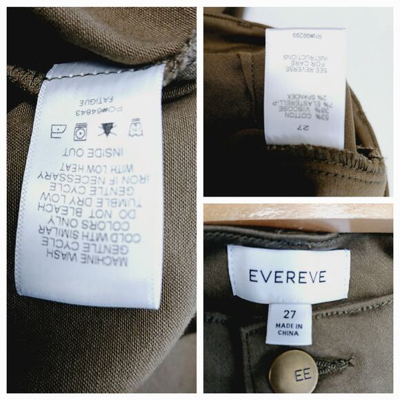 EVEREVE SZ 27(US 4) Larissa Cropped Cargo in Fatigue - Picture 10 of 11